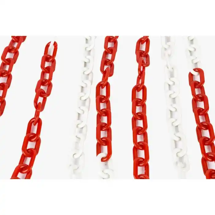 Plastik Zincir 8mm Kırmızı Beyaz