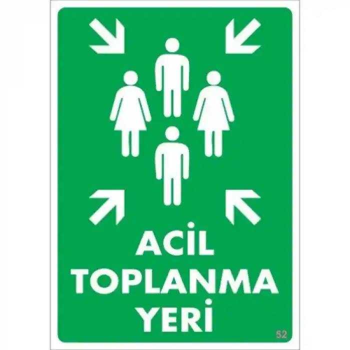 Pvc Levha Acil Toplanma Yeri 25*35cm