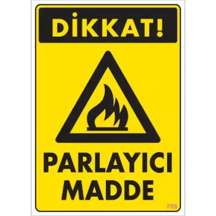 Pvc Levha Dikkat Parlayıcı Madde 25X35 Cm