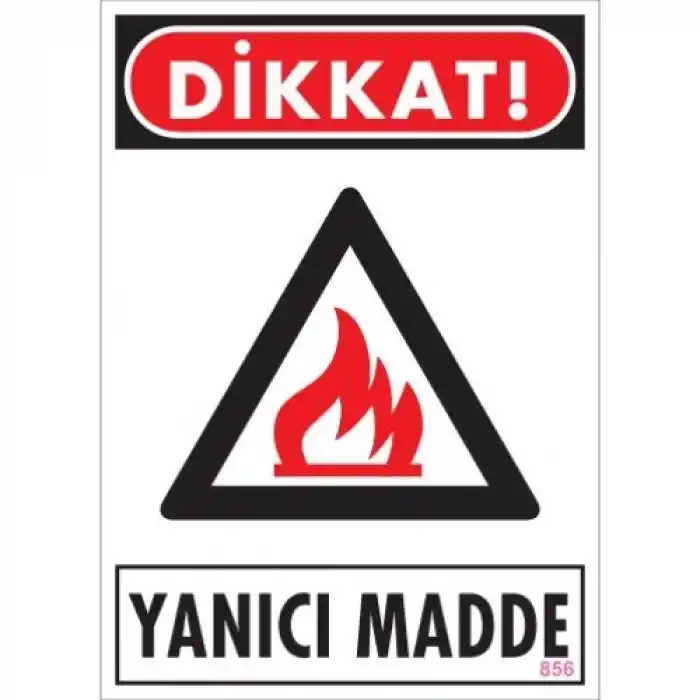 Pvc Levha Dikkat Yanıcı Madde 25X35 Cm