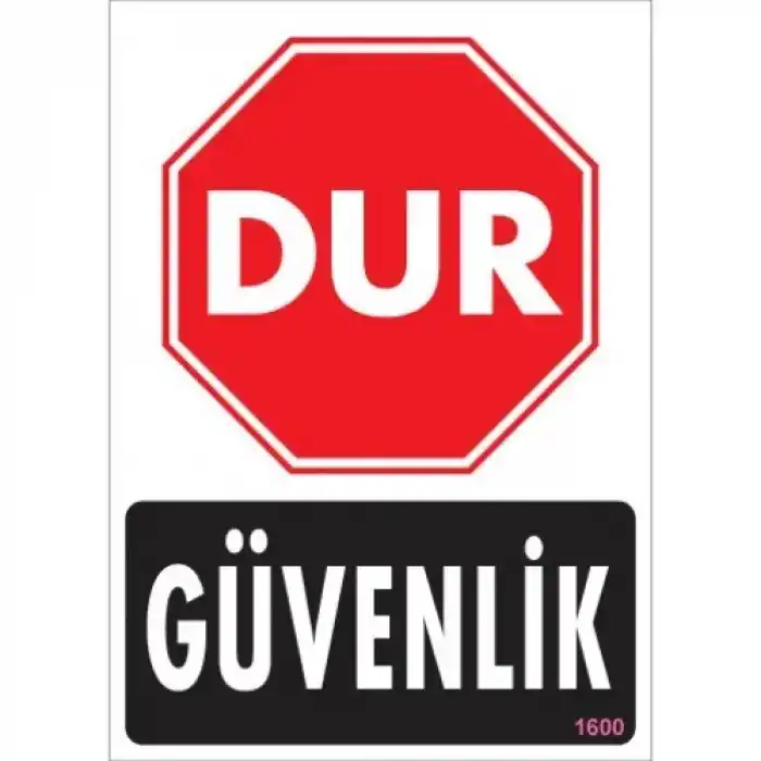 Pvc Levha Dur Güvenlik 25*35 cm