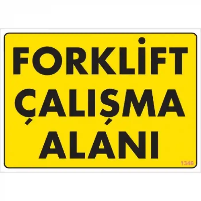 Pvc Levha Forklift Çalışma Alanı 25*35 cm