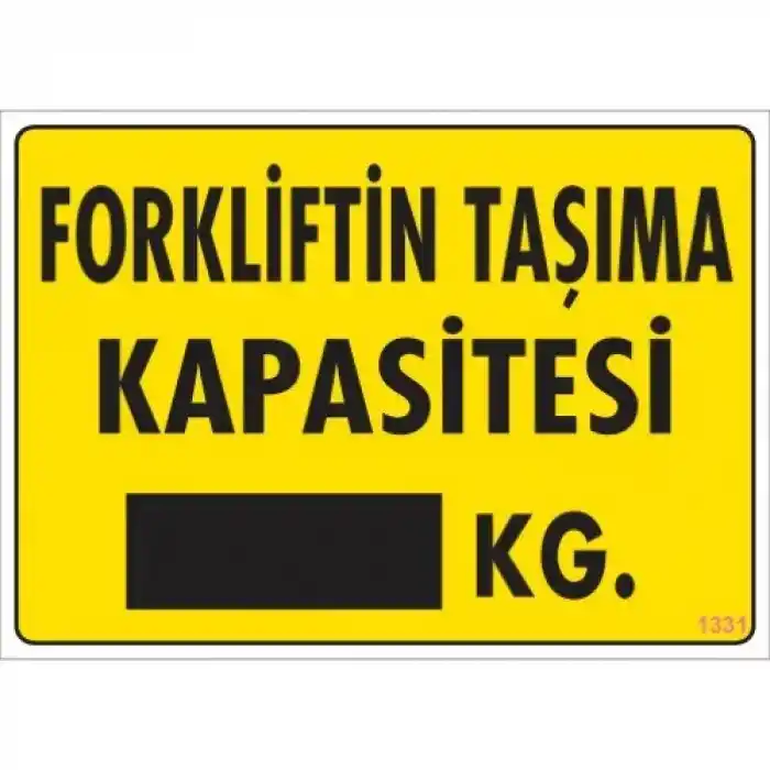 Pvc Levha Forkliftin Taşıma Kapasitesi KG 25*35 cm