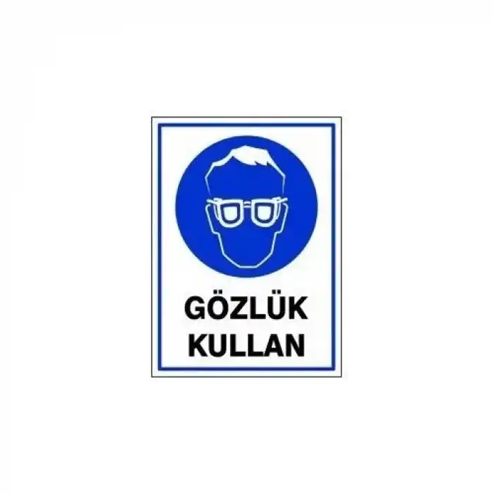 Pvc Levha Gözlük Kullan 25X35 Cm