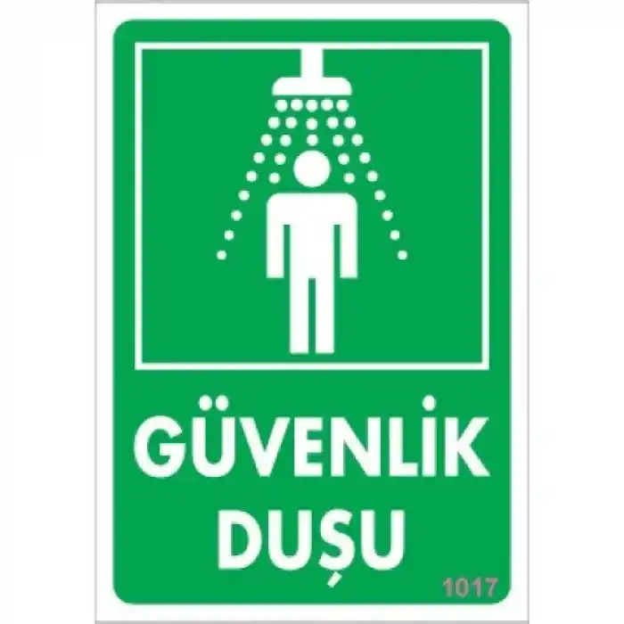Pvc Levha Güvenlik Duşu  17,5*25 cm