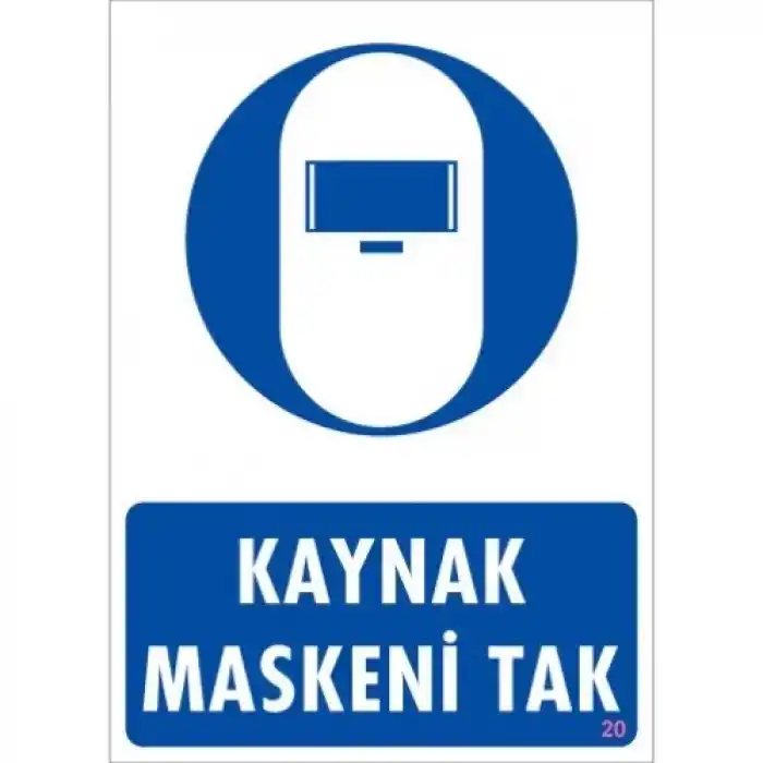 Pvc Levha Kaynak Maskeni Tak 25X35 Cm