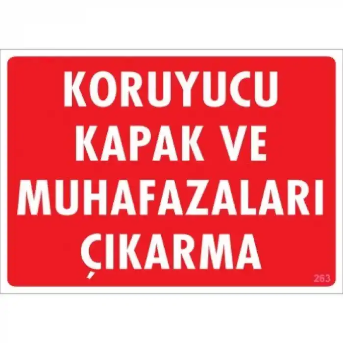 Pvc Levha Koruyucu Kapak ve Muhafazaları Çıkarma 25X35 Cm