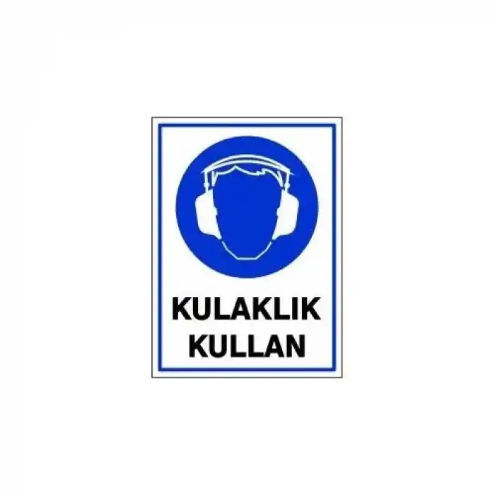 Pvc Levha Kulaklık Kullan 25X35 Cm