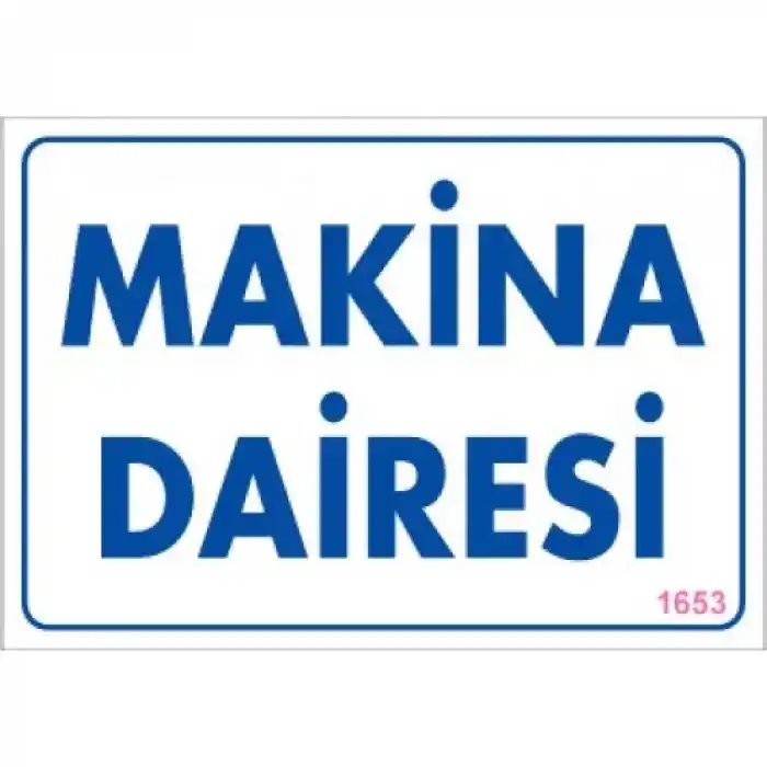 Pvc Levha Makina  Dairesi 17,5*25 cm