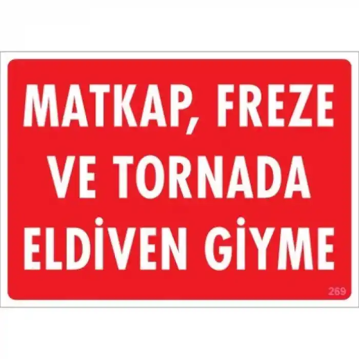Pvc Levha Matkap Freze ve Tornada Eldiven Giyme 25X35 Cm