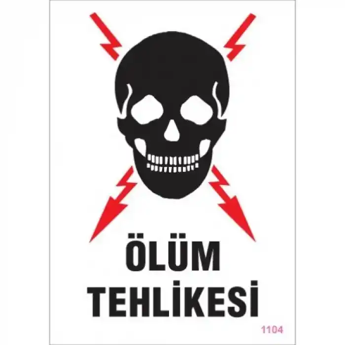 Pvc Levha Ölüm Tehlikesi 25*35 cm