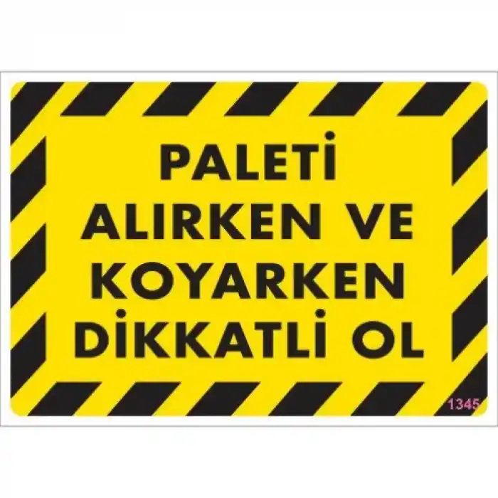 Pvc Levha Paleti Alırken ve Koyarken Dikkatli Ol 25*35 cm