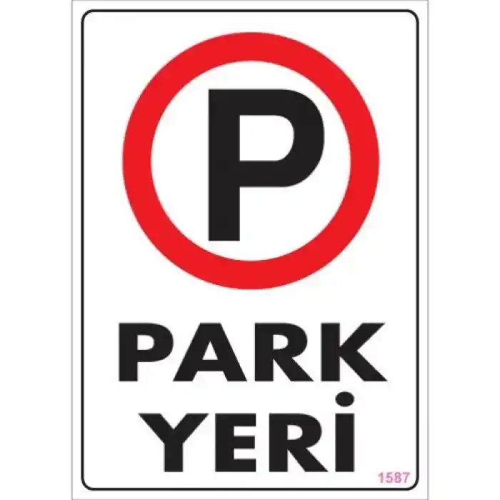 Pvc Levha Park Yeri 25*35 cm