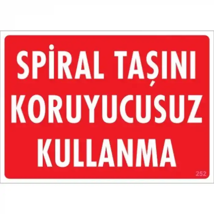 Pvc Levha Spiral Taşını Koruyucusuz Kullanma 25X35 Cm