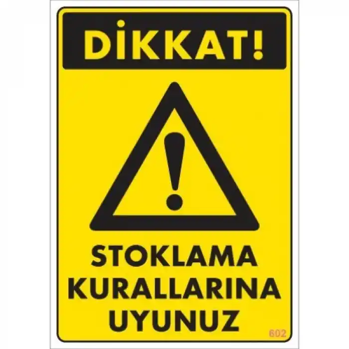 Pvc Levha Stoklama Kurallarına Uyunuz 25X35 Cm