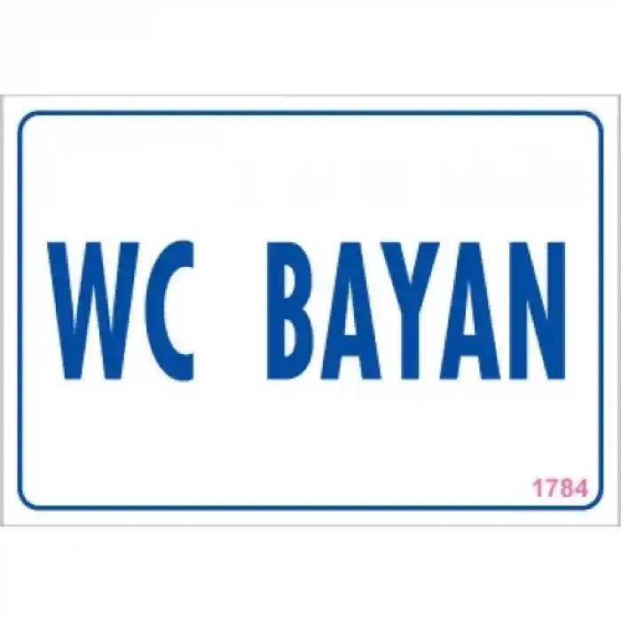 Pvc Levha WC Bayan 17,5*25 cm