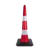 90 cm Trafik Ve Reklam Konisi (Kauçuk Tabanlı)