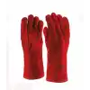 Flamefox-R-GB Rock Safety Kırmızı Deri Kaynakçı Eldiveni