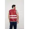 İkaz Yeleği Reflektifli Bordo