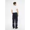 İş Pantolonu 16/12 Gabardin %100 Pamuk Reflektörlü Kargo Cepli