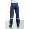 İş Pantolonu 7/7 Gabardin %100 Pamuk Reflektörlü Kargo Cepli