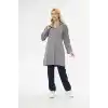 Mervem Bayan Gri İş Önlüğü Alpaka