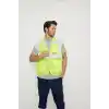 Mühendis Tipi Fileli İkaz Yeleği (SARI)