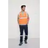 Mühendis Tipi Fileli İkaz Yeleği (Turuncu)