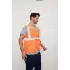 Mühendis Tipi Fileli İkaz Yeleği (Turuncu)