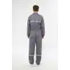 Orange Safety Gri Bütün  İş Tulumu 12/16 Gabardin
