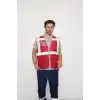 Orange Safety Kırmızı Fileli Mühendis Tipi İkaz Yeleği