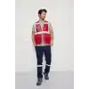 Orange Safety Kırmızı Mühendis Tipi İkaz Yeleği