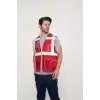 Orange Safety Kırmızı Mühendis Tipi İkaz Yeleği