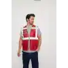 Orange Safety Kırmızı Mühendis Tipi İkaz Yeleği