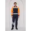 Orange Safety Turuncu Robalı Lacivert Soğuk Hava Mont Pantolon Takımı Su Ve Rüzgar İticili