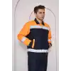Orange Safety Turuncu Robalı Lacivert Soğuk Hava Mont Pantolon Takımı Su Ve Rüzgar İticili