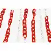 Plastik Zincir 8mm Kırmızı Beyaz
