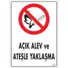 Pvc Levha Açık Alev ve Ateşle Yaklaşma 25X35 Cm