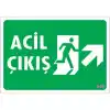 Pvc Levha Acil Çıkış 17,5*25 cm
