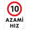 Pvc Levha Azami Hız 10 25*35 cm