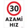 Pvc Levha Azami Hız 30 25*35 cm