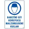 Pvc Levha Baretini Giy Koruyucu Malzemelerini Kullan 25X35 Cm