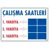 Pvc Levha Çalışma Saatleri 25X35 Cm