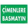 Pvc Levha Çimenlere Basmayın 25*35 cm