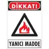 Pvc Levha Dikkat Yanıcı Madde 25X35 Cm