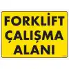 Pvc Levha Forklift Çalışma Alanı 25*35 cm