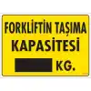 Pvc Levha Forkliftin Taşıma Kapasitesi KG 25*35 cm