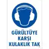 Pvc Levha Gürültüye Karşı Kulaklık Tak 25X35 Cm