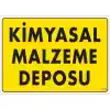 Pvc Levha Kimyasal Malzeme Deposu 25X35 Cm