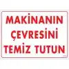Pvc Levha Makinanın Çevresini Temiz Tutun 25X35 Cm